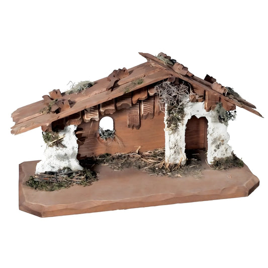 Artisan Rustic Stable for Christmas Nativity Scenes