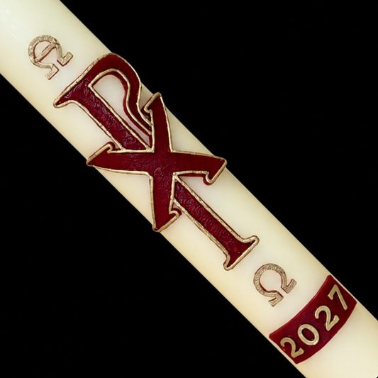 Chi Rho Paschal Candle