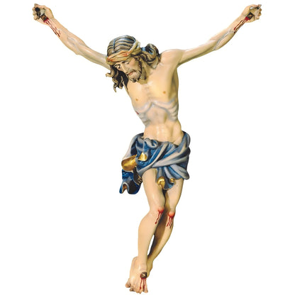 Hand Carved Baroque Corpus of Christ in Val Gardena Wood