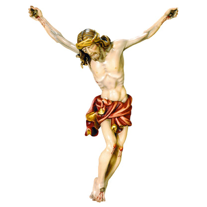 Hand Carved Baroque Corpus of Christ in Val Gardena Wood