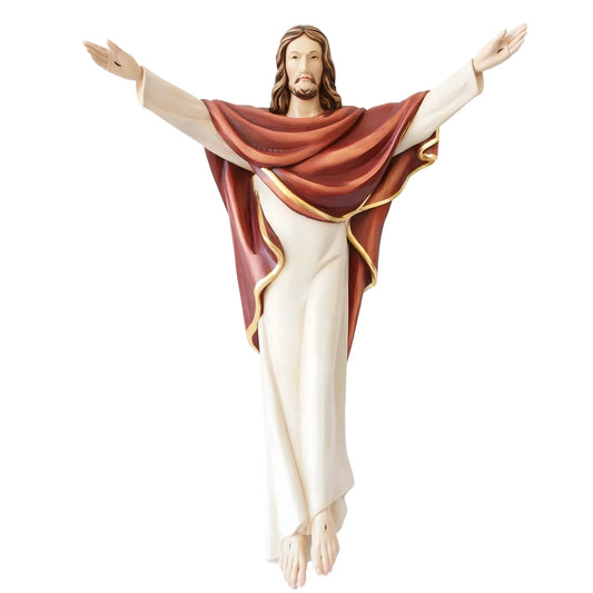 Christ the King Sacred Fiberglass Sculpture for outdoor | Val Gardena