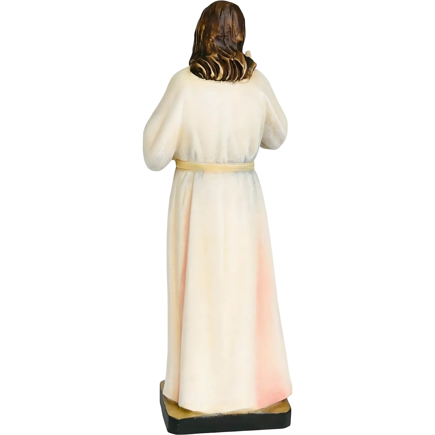 Risen Christ, Handcrafted Painted Wood Sculpture