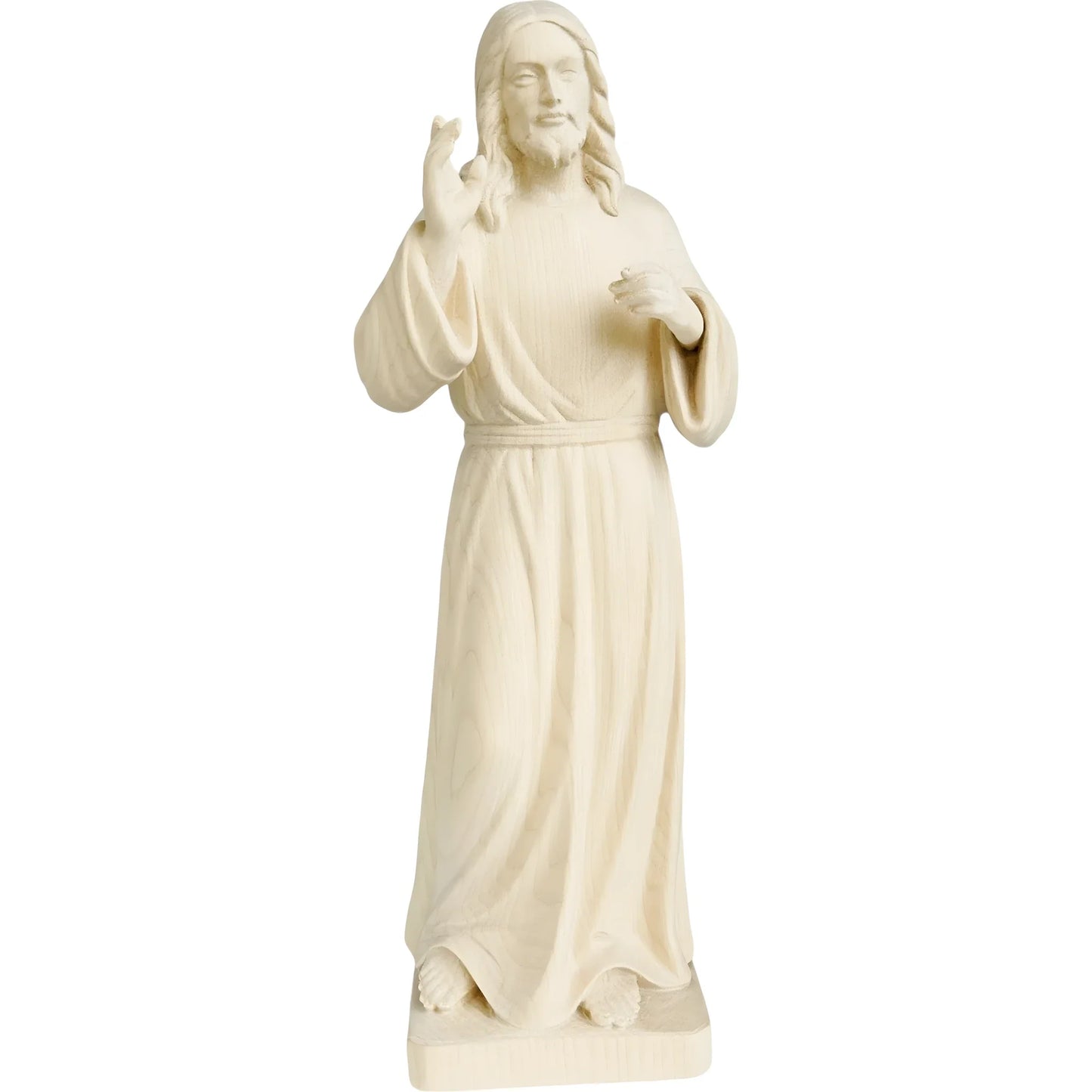 Risen Christ, Handcrafted Painted Wood Sculpture