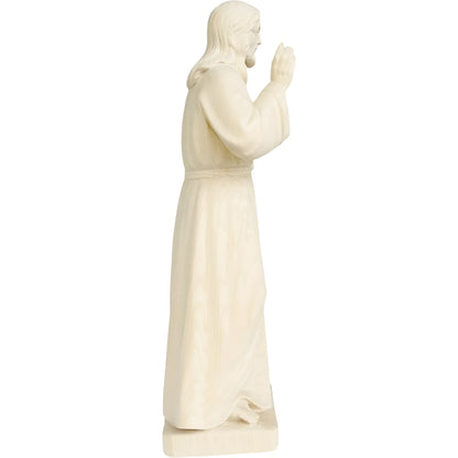 Risen Christ, Handcrafted Painted Wood Sculpture