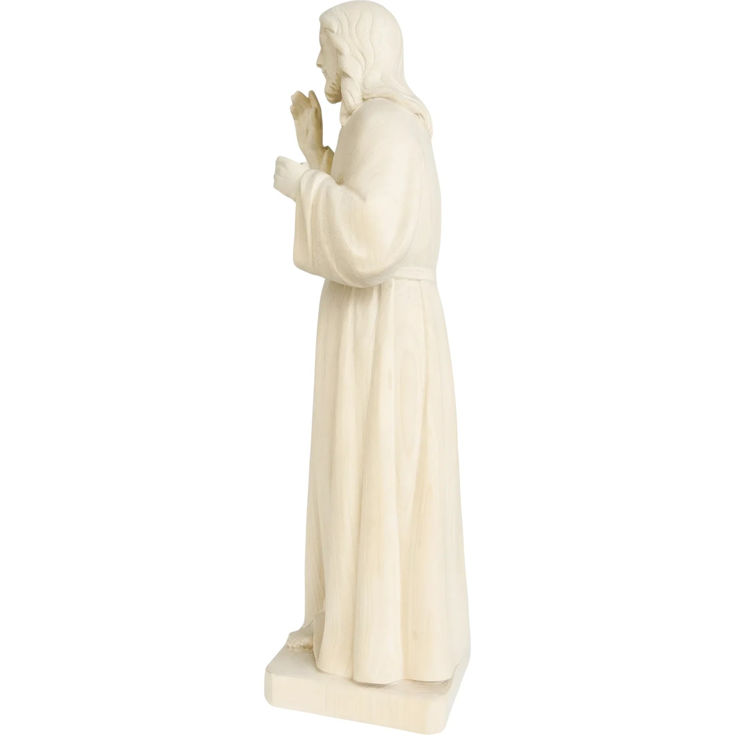 Risen Christ, Handcrafted Painted Wood Sculpture