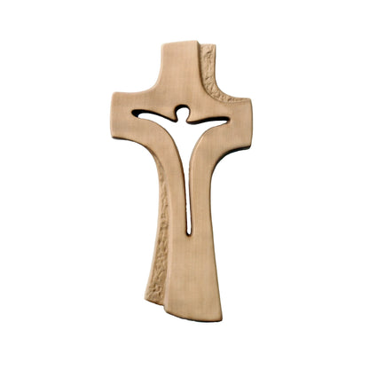 Modern Abstract Maple Wood Cross from Val Gardena