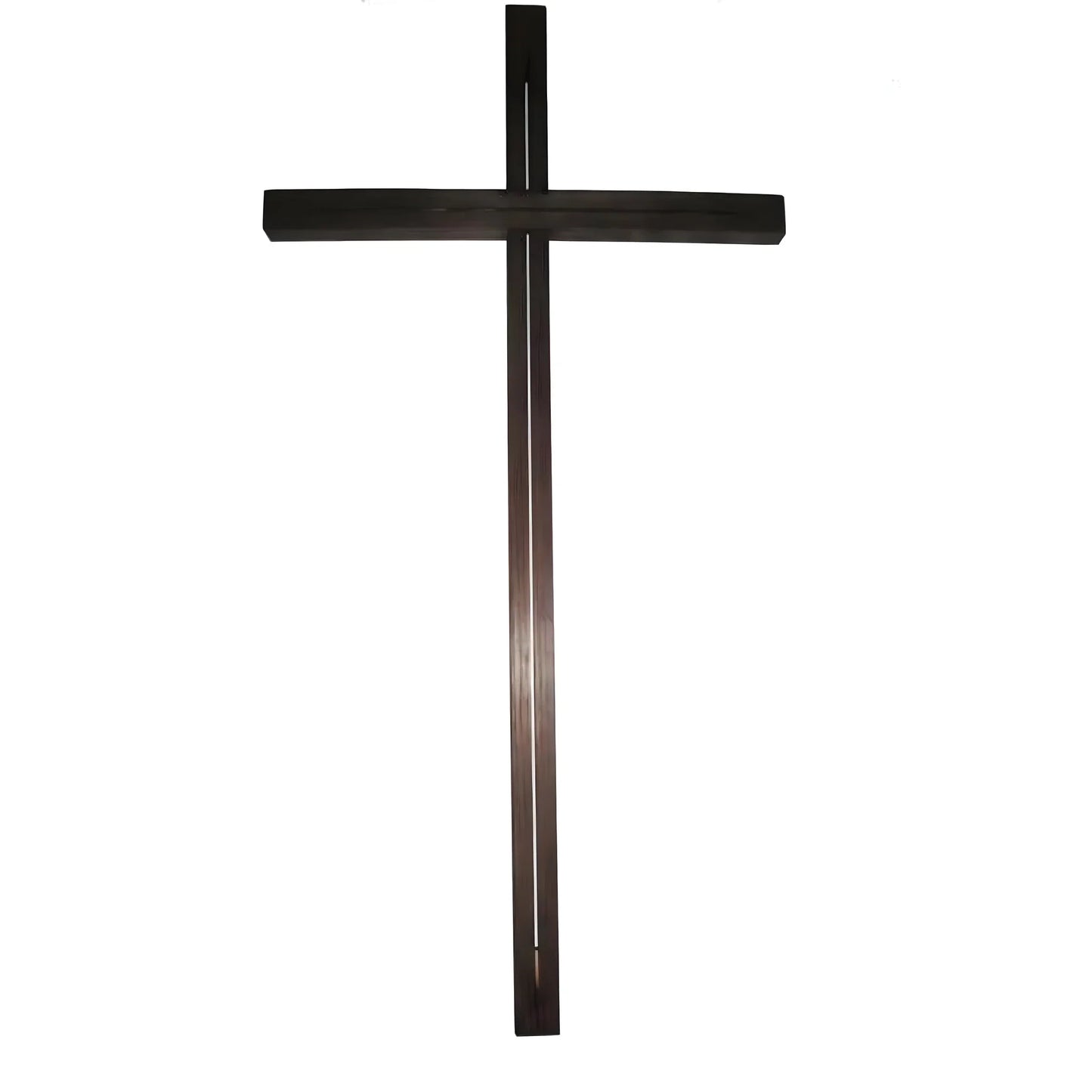 Modern Stylized Wooden Cross | Sacred Handmade Sculpture Val Gardena