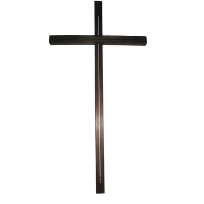Modern Stylized Wooden Cross | Sacred Handmade Sculpture Val Gardena