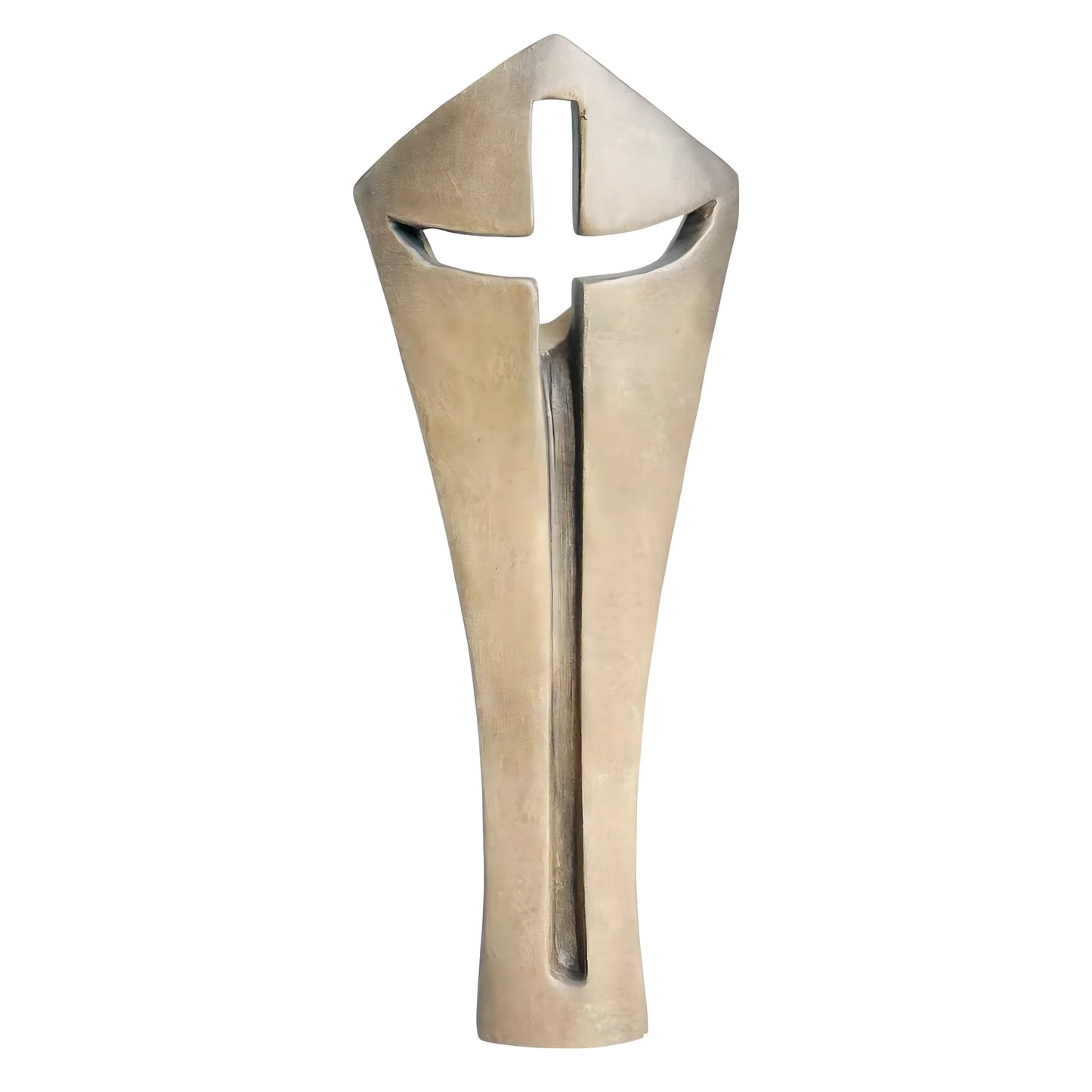 Stylized Modern Wooden Crucifix | Sacred Art Val Gardena