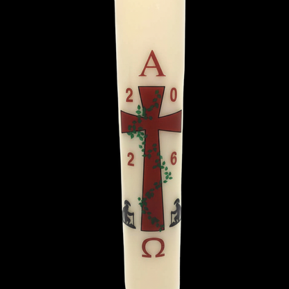 Cross with Roman Soldiers Paschal Candle