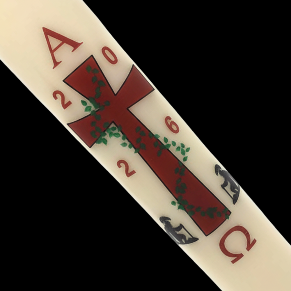 Cross with Roman Soldiers Paschal Candle