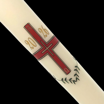 Cross with Vine Paschal Candle