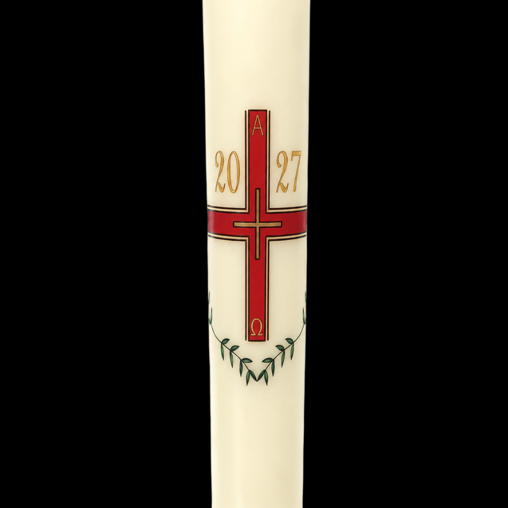 Cross with Vine Paschal Candle