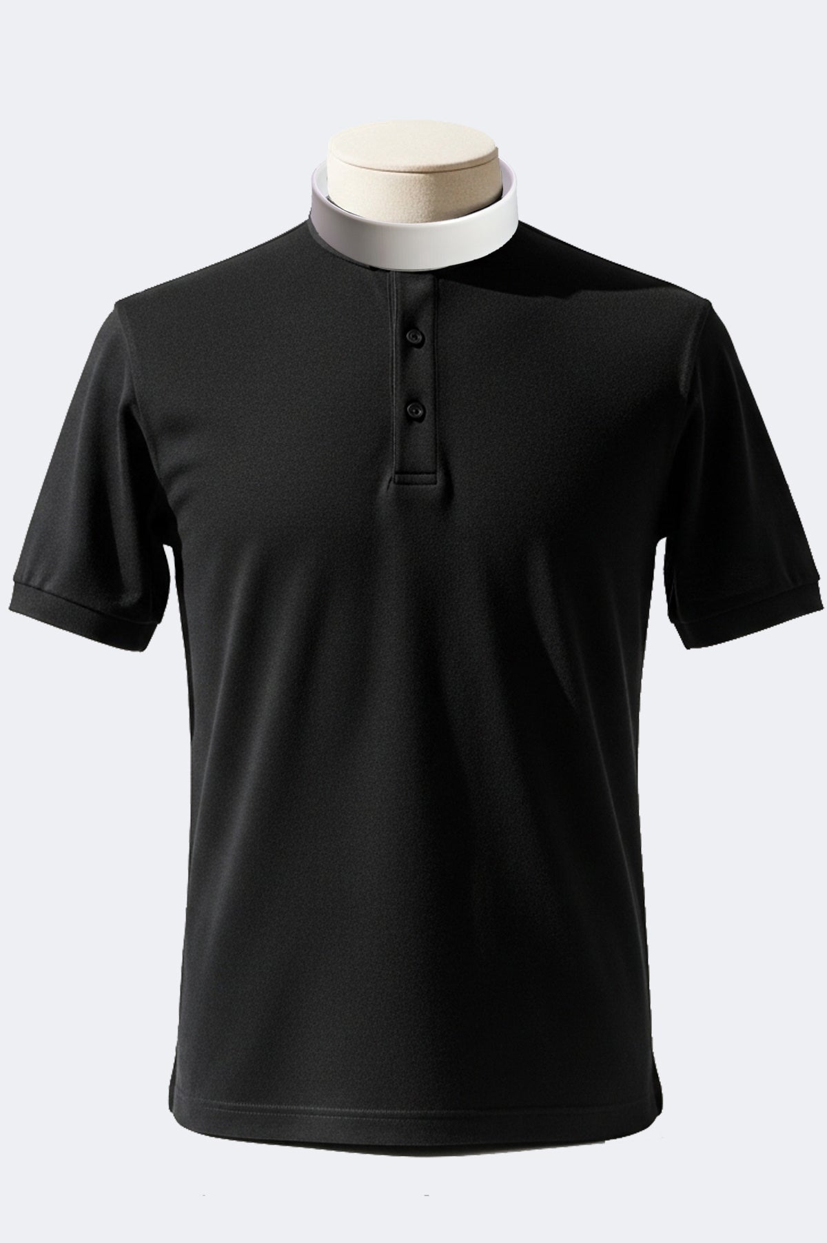 Dual Collar Clerical Polo Shirt – Short Sleeve