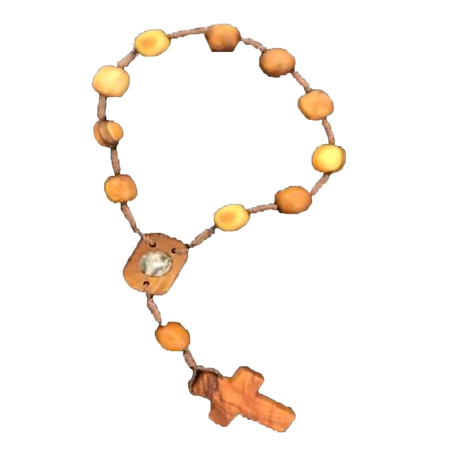 Rosary in Olive wood short 4 inch