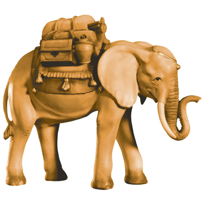 Elephant with Load in Maple Wood