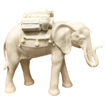 Elephant with Load in Maple Wood