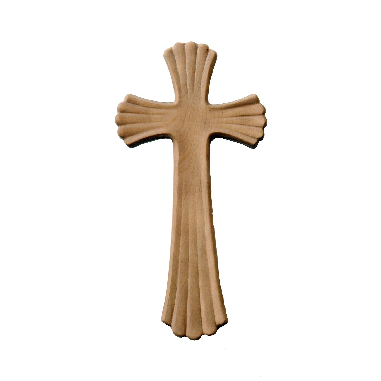 Elegant Modern Stylized Cross "Bethleem" in Maple Wood
