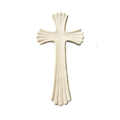 Elegant Modern Stylized Cross "Bethleem" in Maple Wood