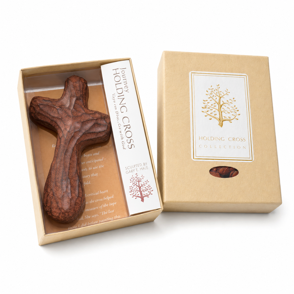 Iron Coloured Journey Holding Cross