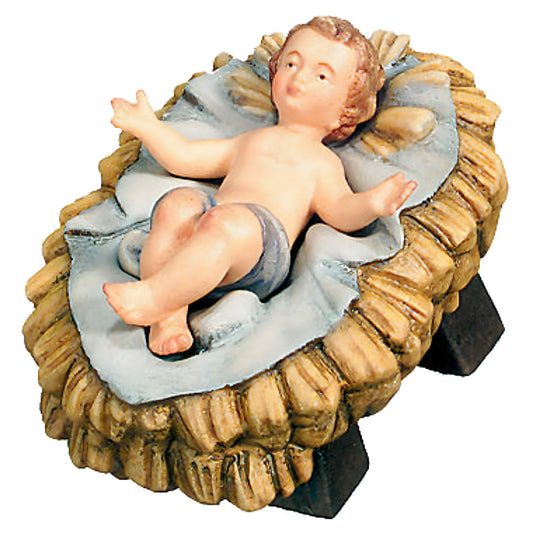 Baby Jesus with Crib - Maple Wood