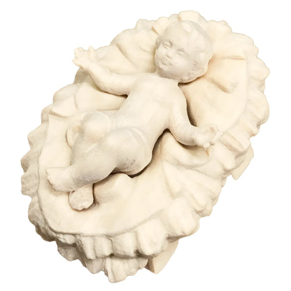 Baby Jesus with Crib - Maple Wood