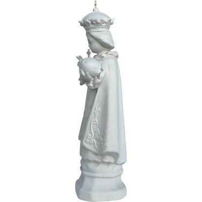 Infant Jesus of Prague Polychrome Hand-Carved Wooden Statue
