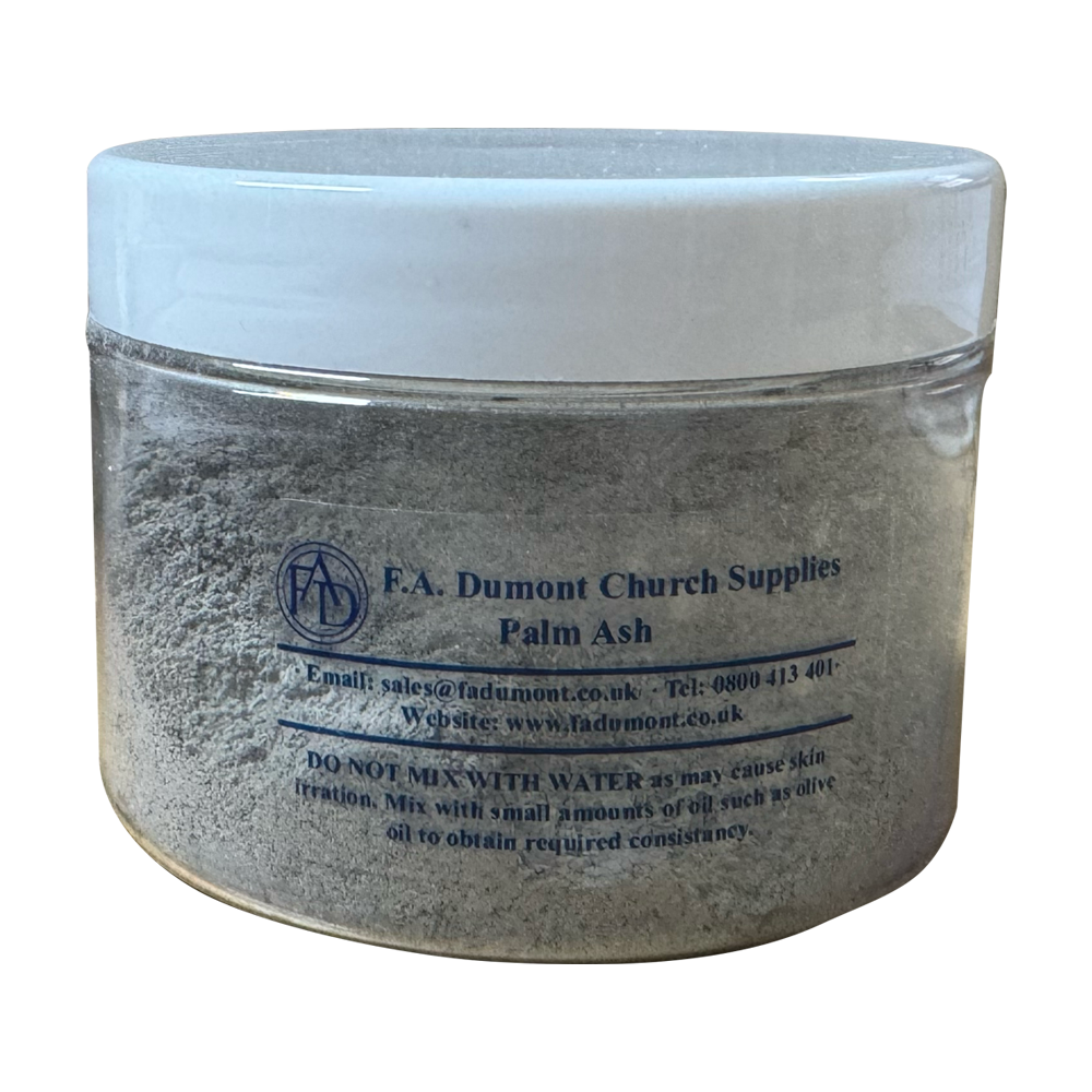 100 Pure Grey Palm Ashes for Ash Wednesday F.A. Dumont Church Supplies