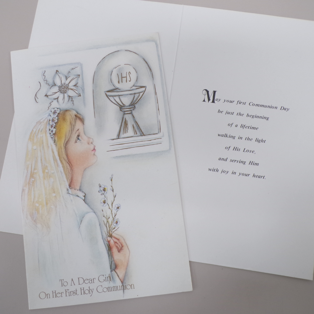 Holy Communion Card for Girl