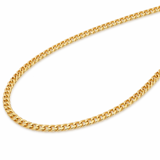24" Gold Plated Brass Chain