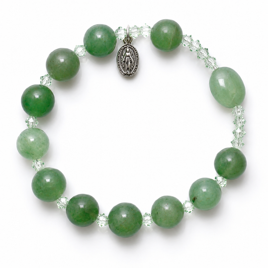 Green Jade Rosary Bracelet
