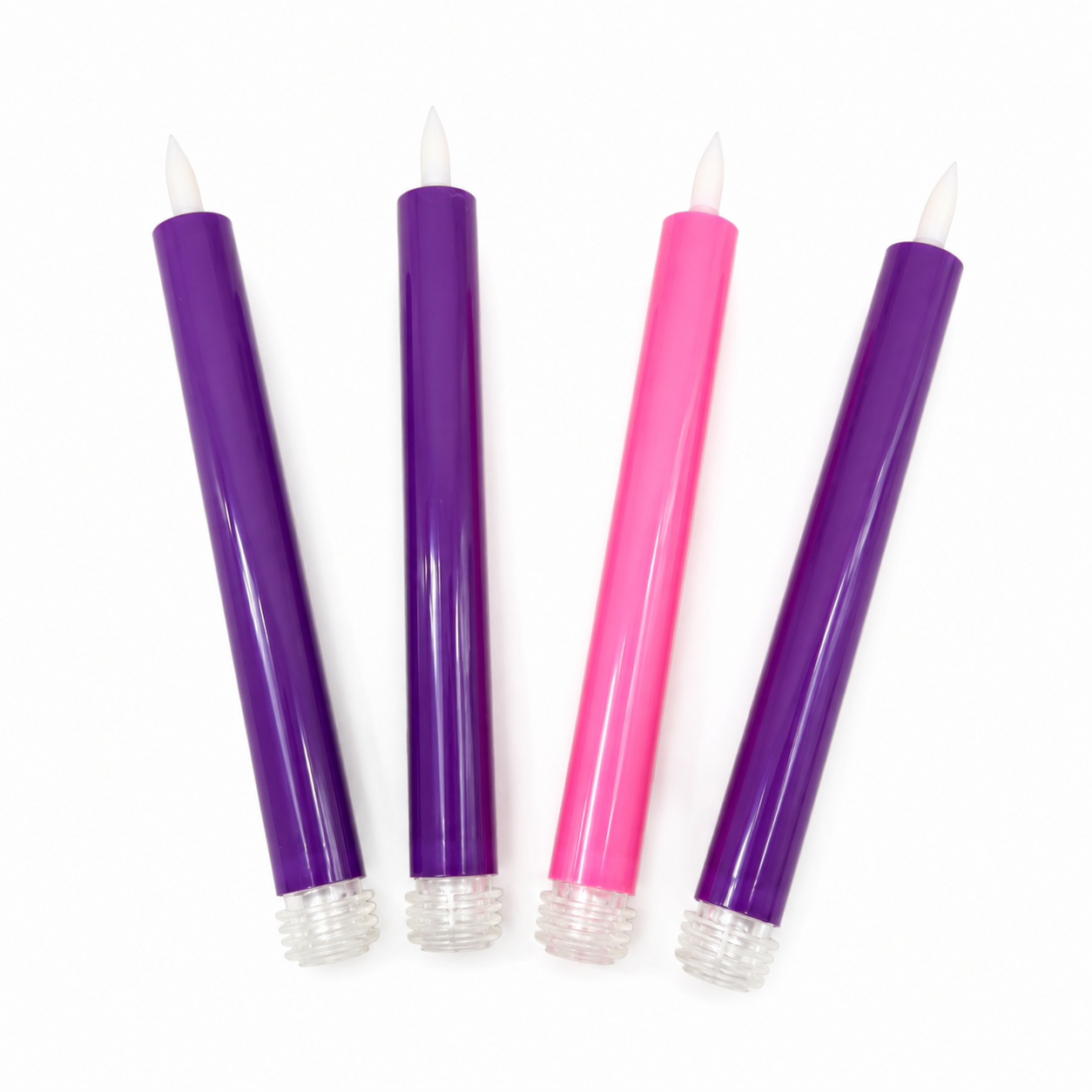 Remote-Control LED Advent Candle Set of 4