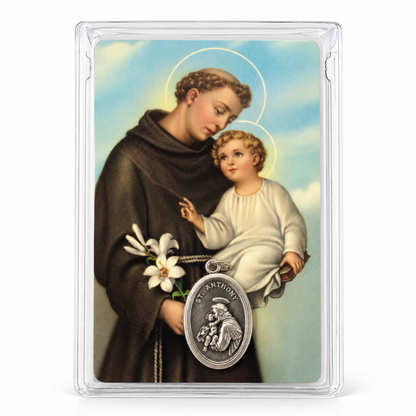St Anthony Pendant with Prayer Card