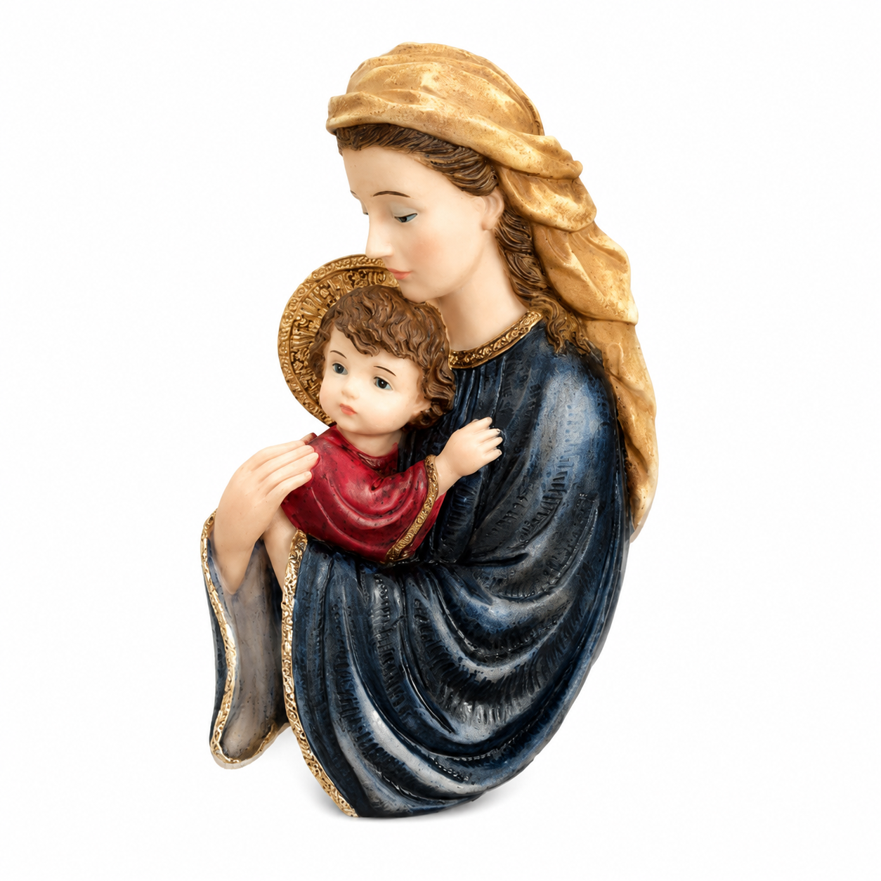 7" Madonna & Child Wall Plaque