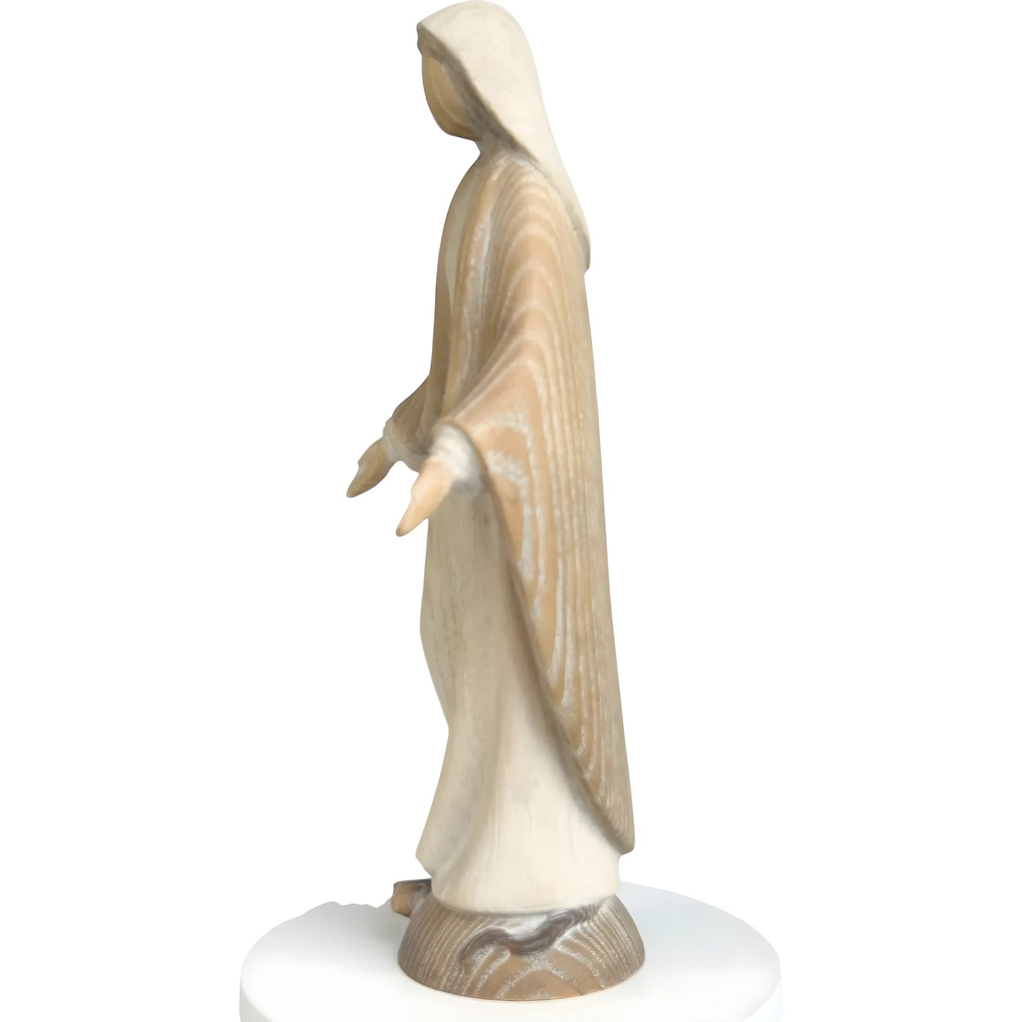Modern Miraculous Madonna – Val Gardena Wood Carving