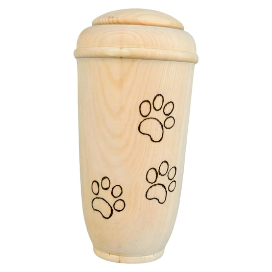 Maple Wood Mini Urn for Dogs, Val Gardena Craftsmanship