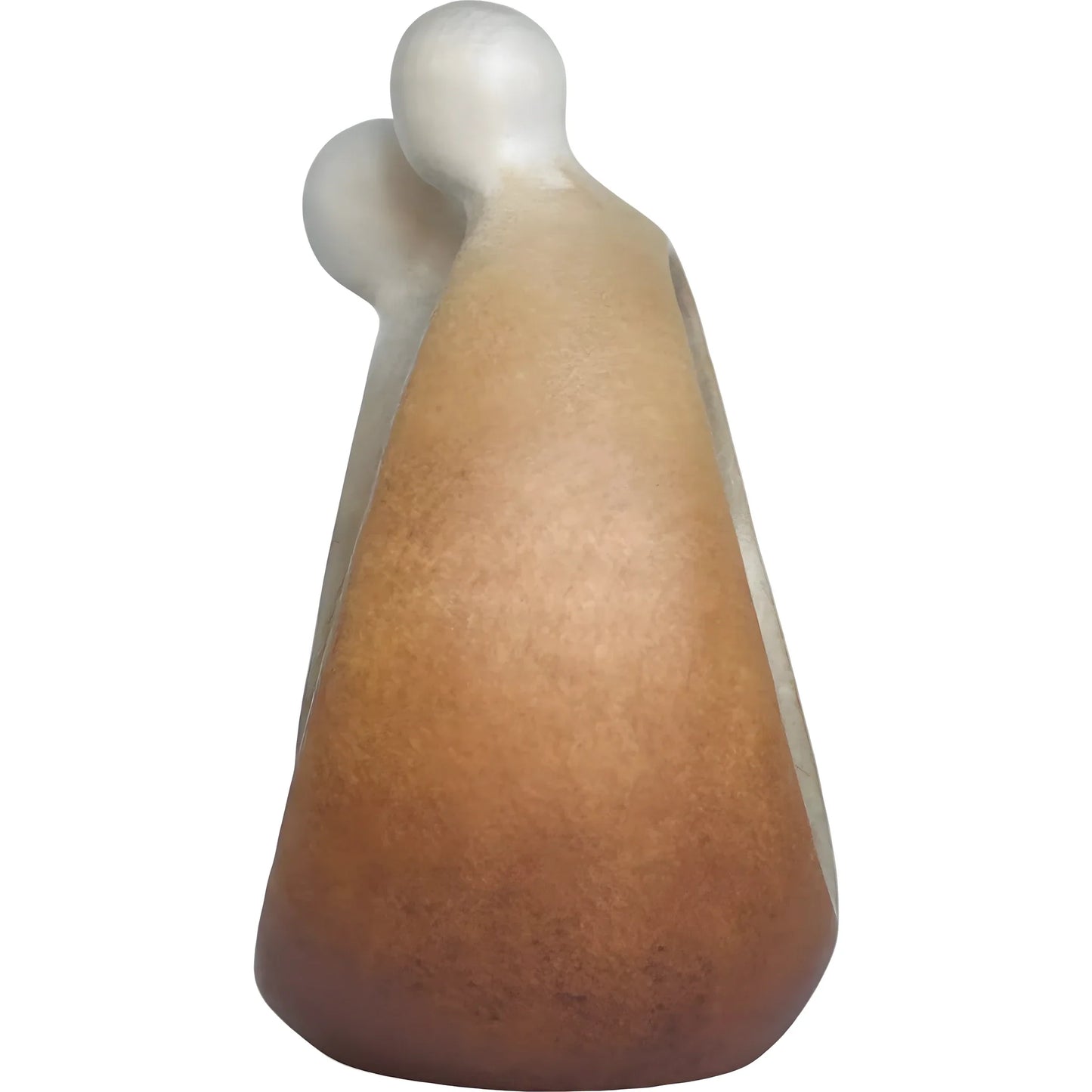 Modern Stylized Nativity Scene in Maple Wood – Family Embrace Sculpture