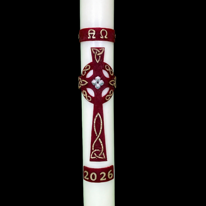 Ornate Celtic Cross Paschal Candle