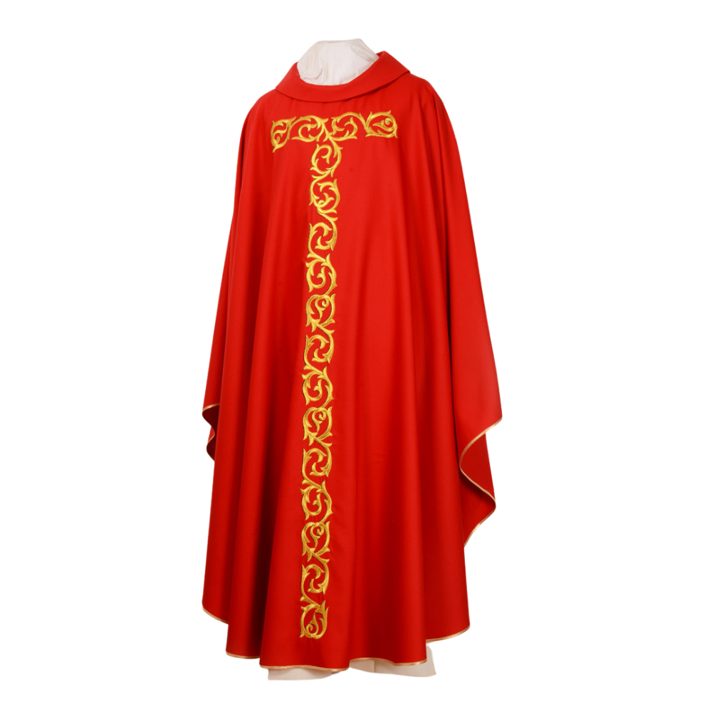 Pure Wool St Mark's Green Chasuble - Available in 4 Liturgical Colours
