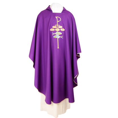 Loaves & Fish Pure Wool Chasuble - Available in 4 Liturgical Colours