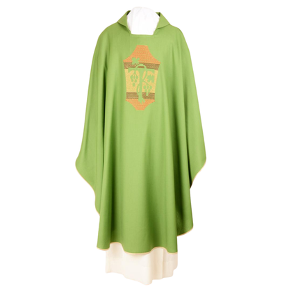 Pure Wool Concelebration Grapes Chasuble - Available in 4 Liturgical Colours