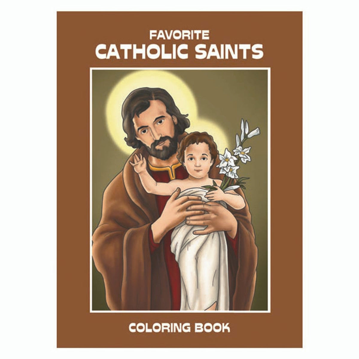 Aquinas Kids Colouring Book - Favourite Catholic Saints - 12/pk