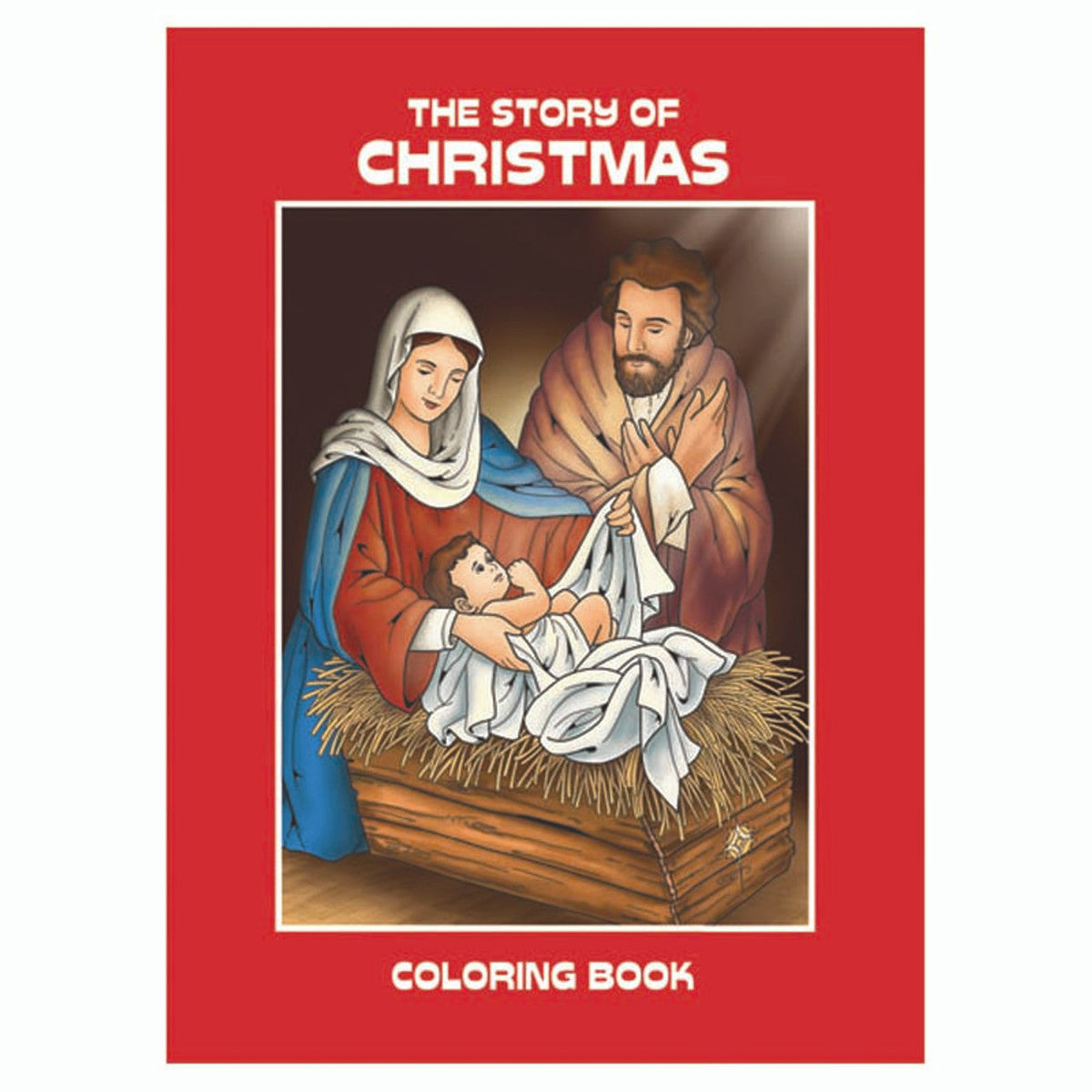 Aquinas Kids Colouring Book - The Story of Christmas - 12/pk