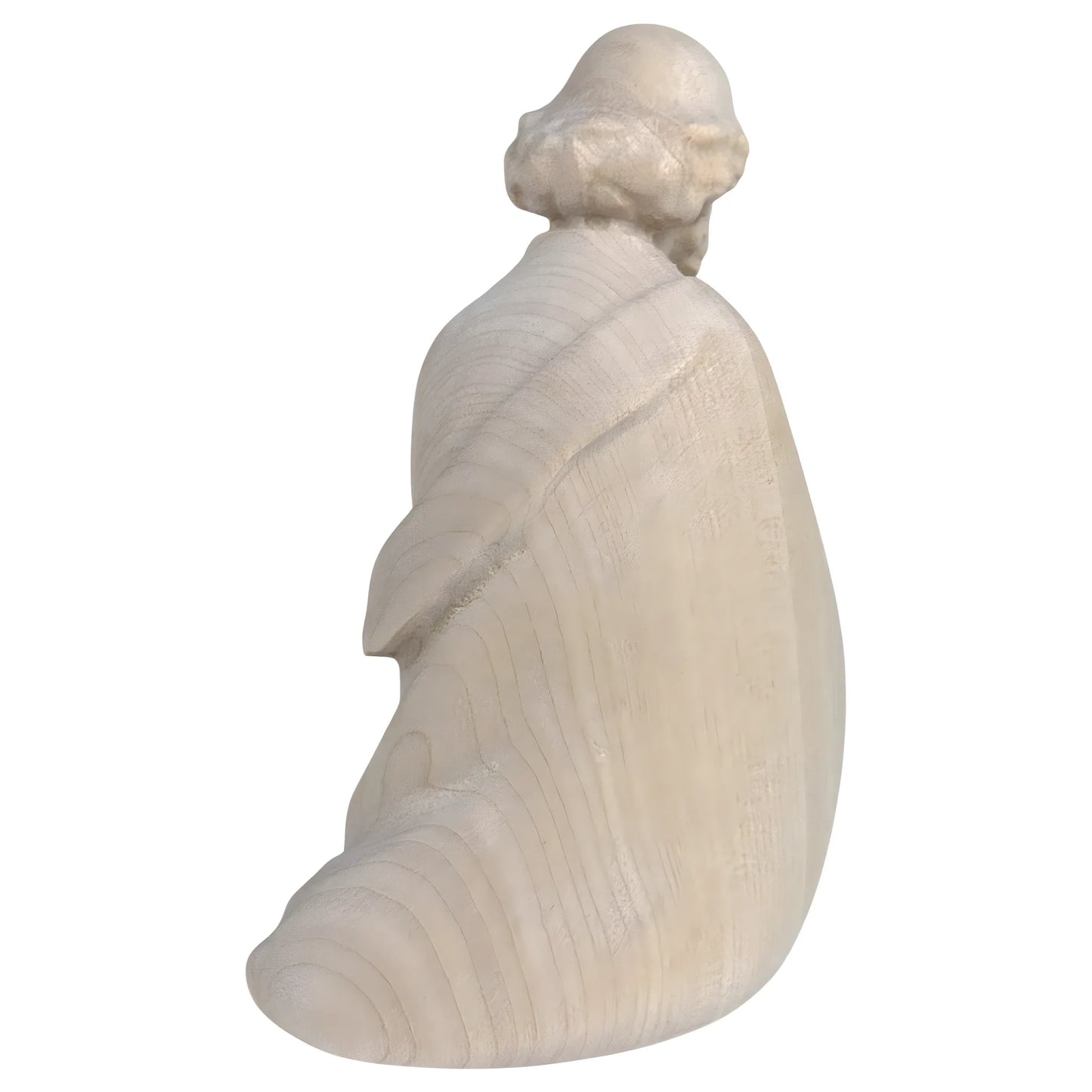 Kneeling Shepherd with Lambs in Maple Wood