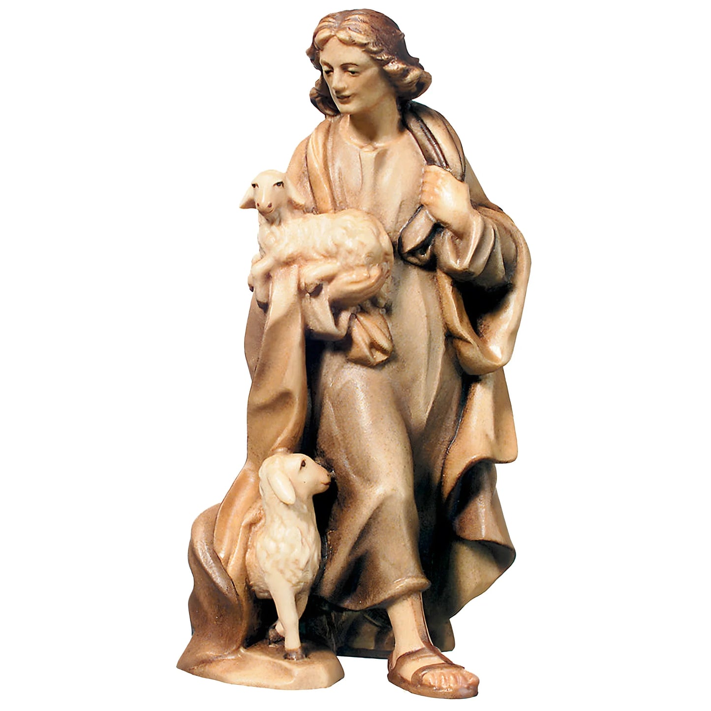 Pastor with Lamb - Maple Wood