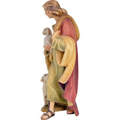 Pastor with Lamb - Maple Wood