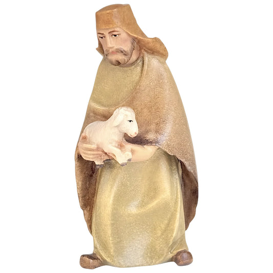 Shepherd with Lamb in Maple Wood
