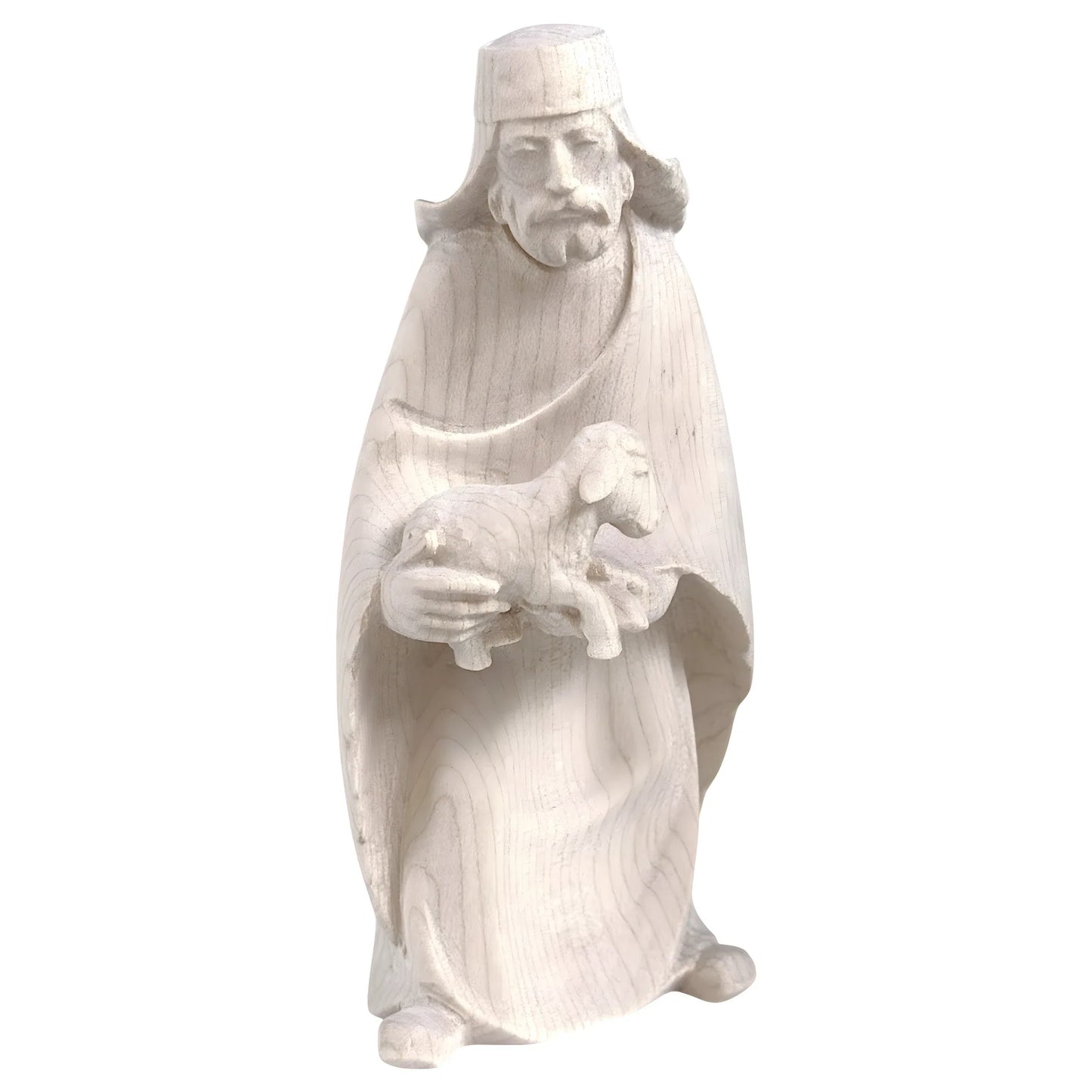 Shepherd with Lamb in Maple Wood