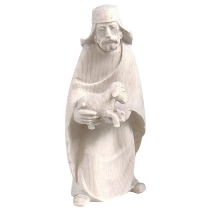 Shepherd with Lamb in Maple Wood