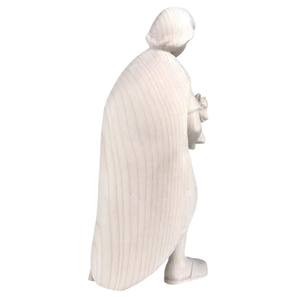 Shepherd with Lamb in Maple Wood